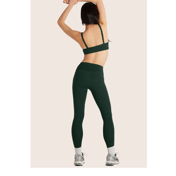 SET ACTIVE - SPORTBODY -  SPORTY MID-RISE LEGGINGS "beetle" - Picture 4 of 5